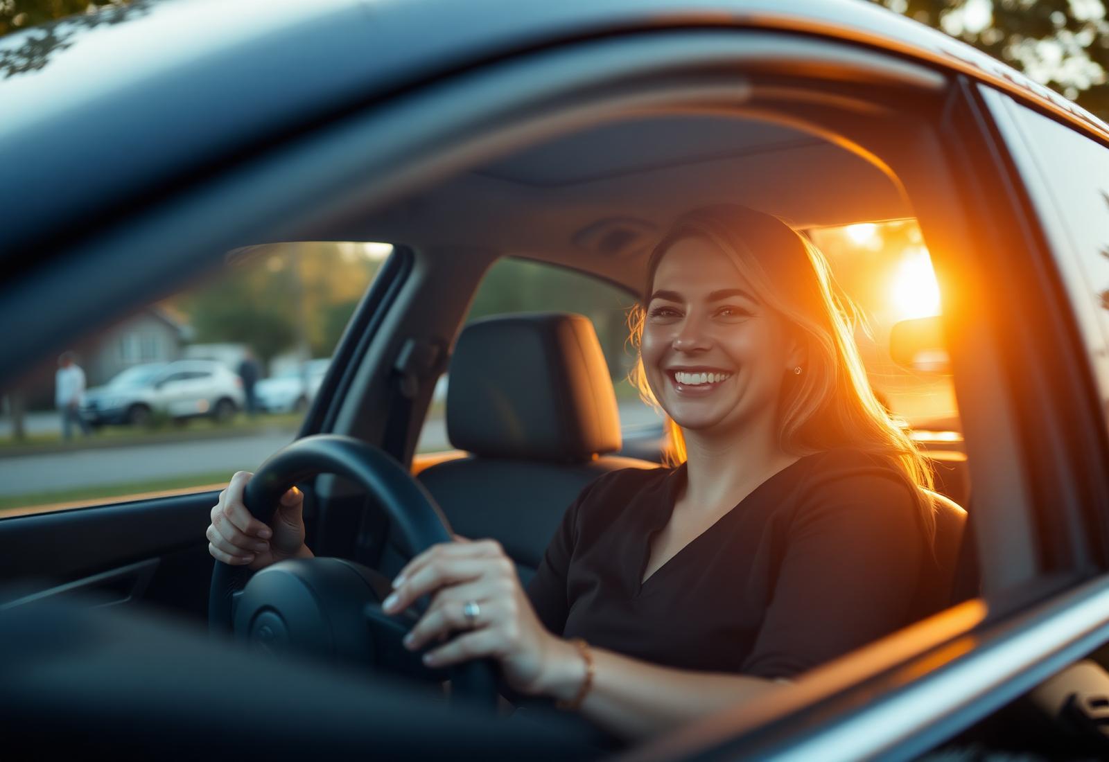 Driver reviewing auto insurance quote options